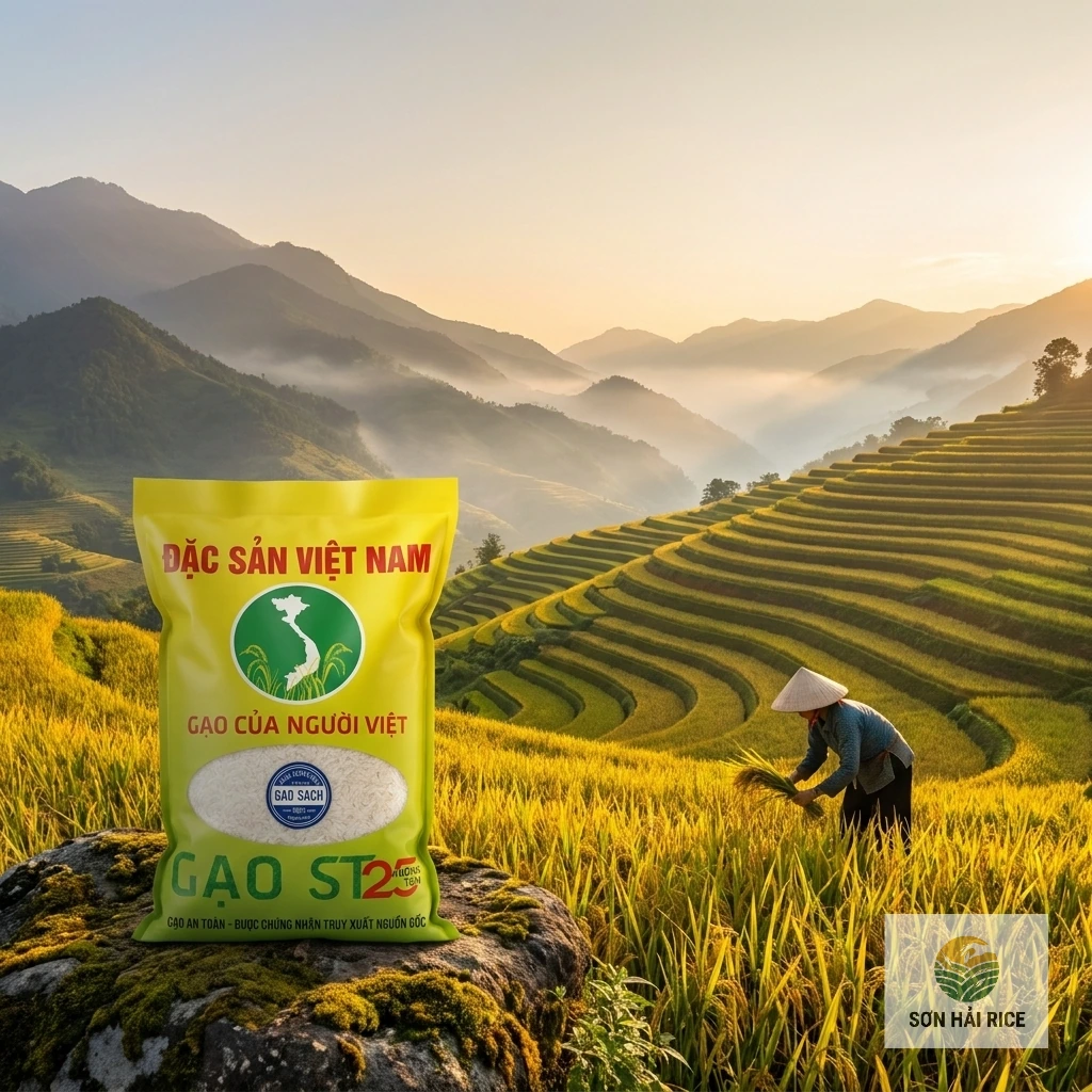 Gạo ST25 Thơm Dẻo Thượng Hạng 5kg | Sơn Hải Rice - hình ảnh 2
